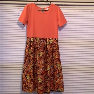 LuLaRoe Amelia Dress Size Large